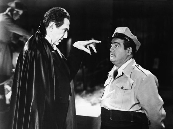 Vintage Lou Costello with Bela Lugosi as DRACULA 8 x 10 Photo Ready for Framing