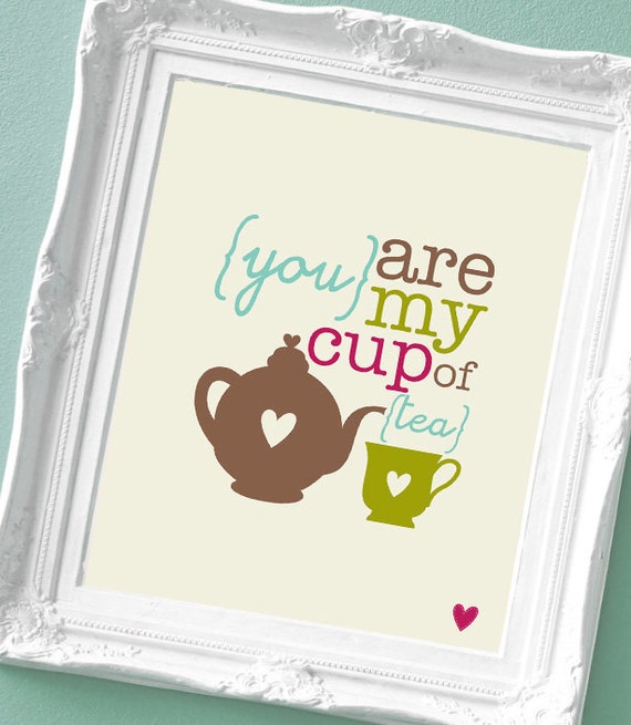 you are my cup of tea photo frame gift idea