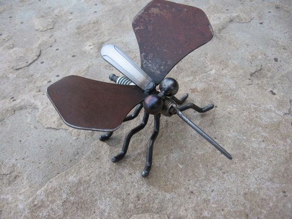 Metal mosquito by BurtonMetalArt on Etsy