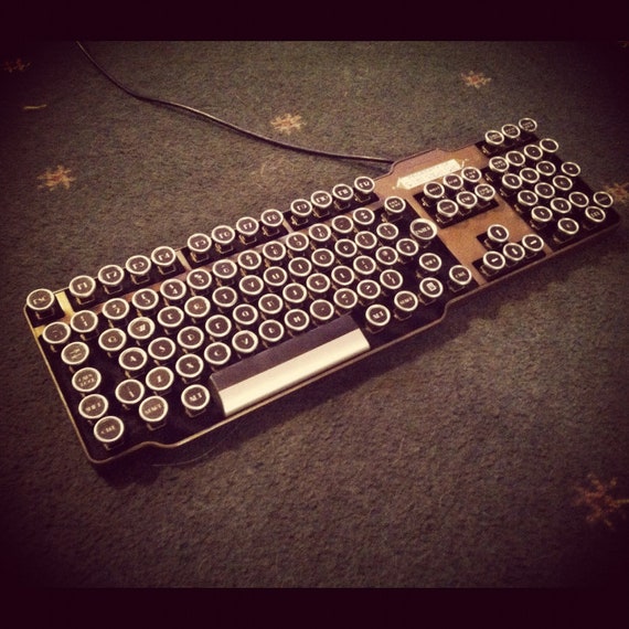 Fine Handcrafted Bioshock Art Deco Steampunk Keyboard by HannaLTD