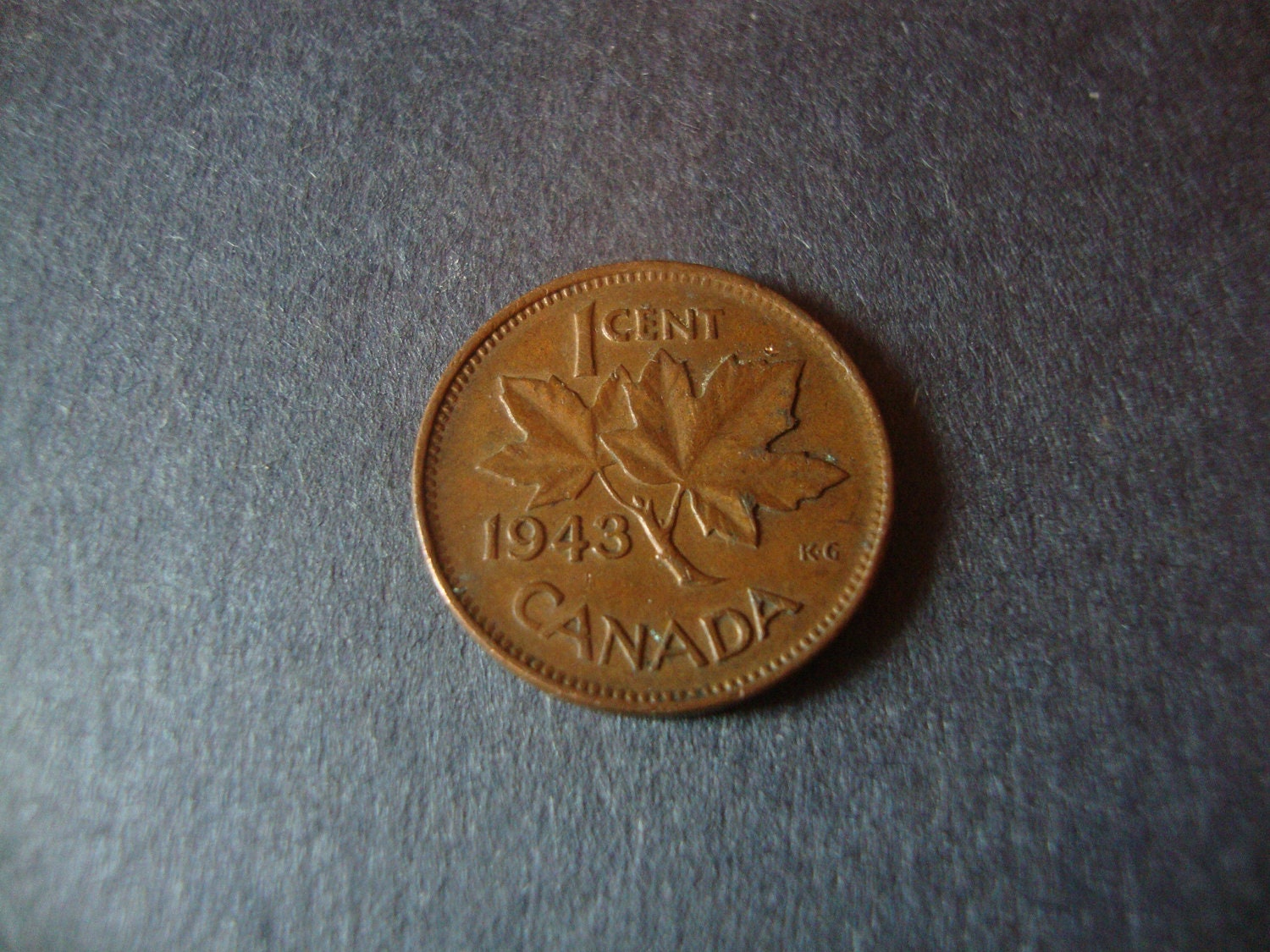 SALE 1943 Canada 1 Cent Canadian Penny Coin One by CoinCorner