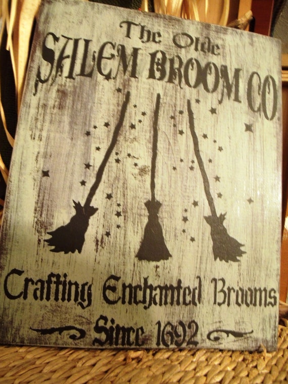 Salem Broom CO Sign by AzureMoonCharms on Etsy