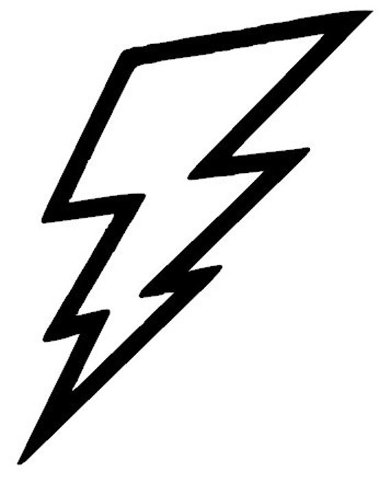 Lightning Bolt Vinyl Decal Sticker