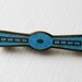 Vintage 1910s Enameled Lapel Pin, Edwardian, Copper, Brooch, USA.