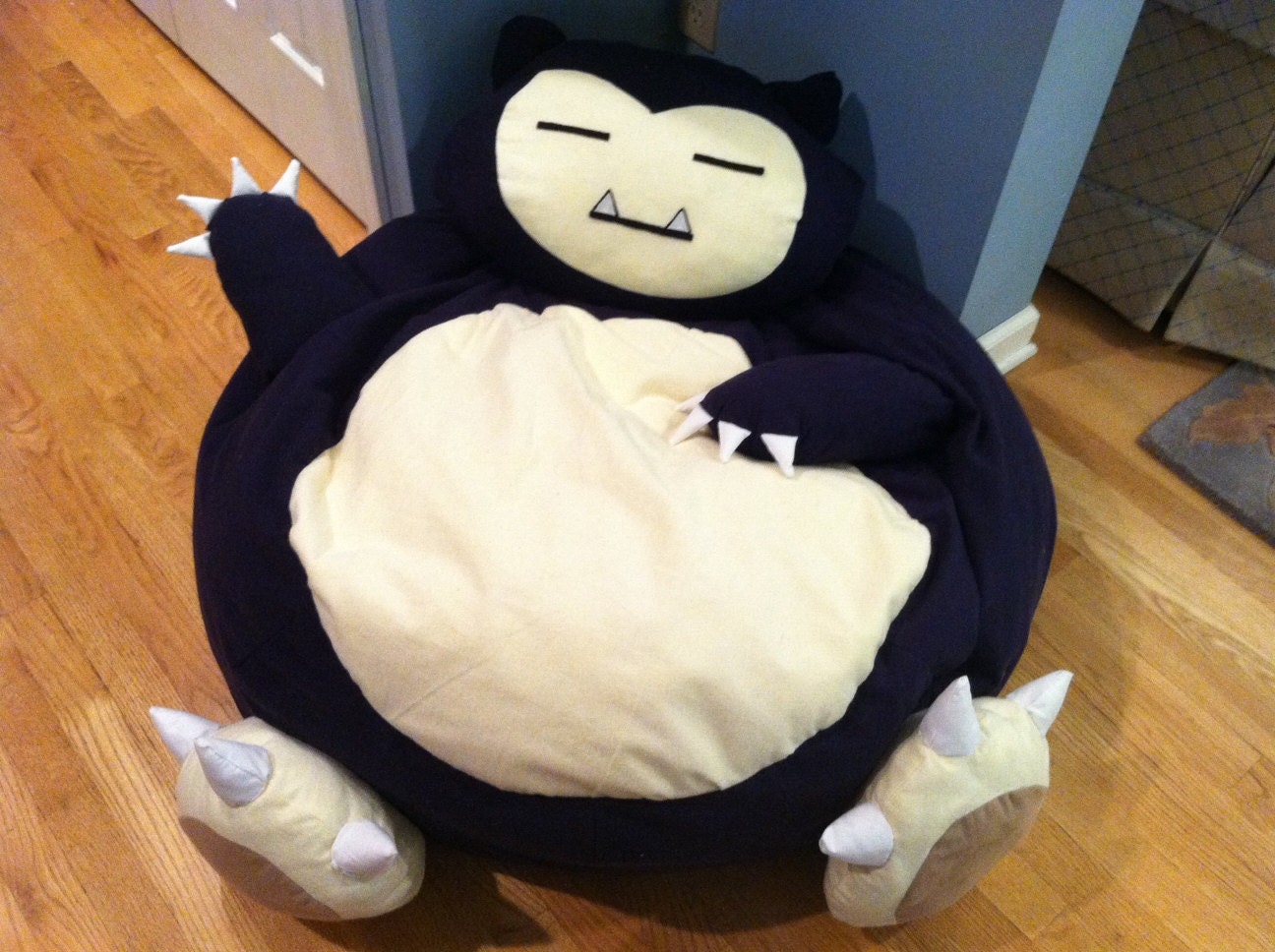 life size snorlax bean bag chair