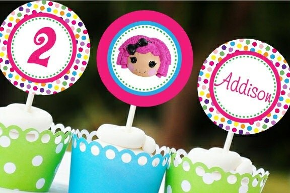 Lalaloopsy Printable Cupcake Toppers by MyPerfectPartyStudio