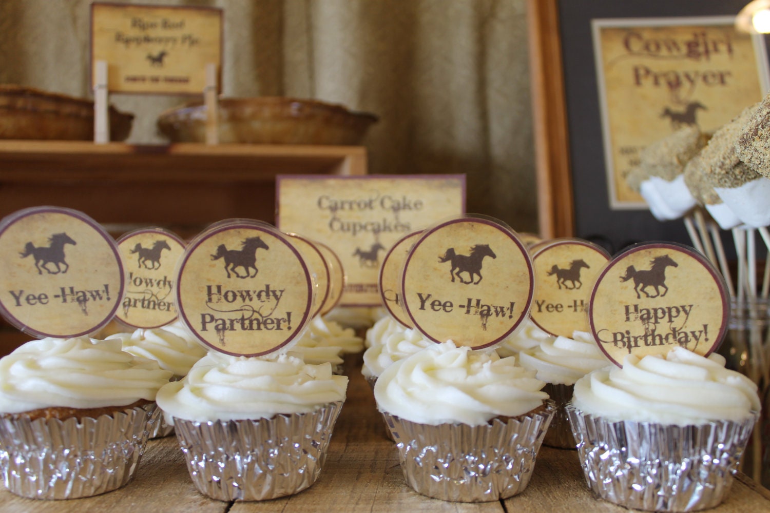 Rustic Cupcake Decorations 2