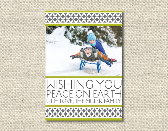 Custom Photo Holiday Card Christmas Card Estilo