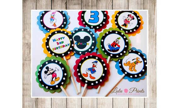 Mickey Mouse Clubhouse Cupcake Toppers - PRINTABLE Il_570xn