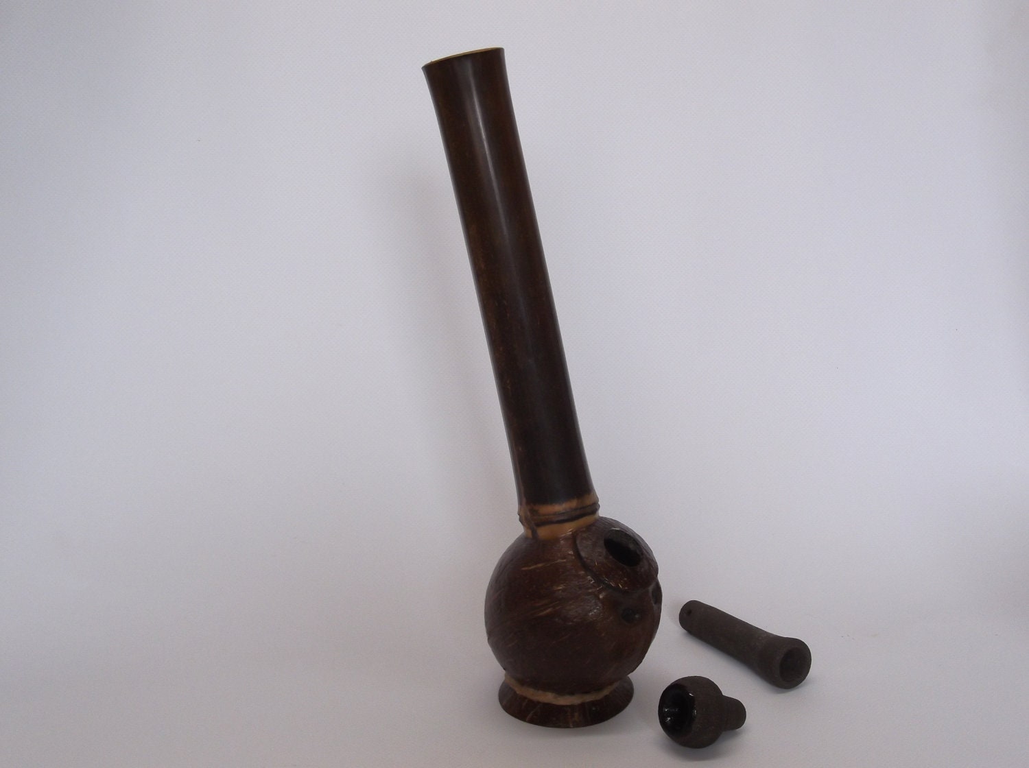 Coconut And Bamboo Chalice Water Pipe 1