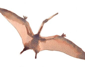 Pterodactyl art print, 297 x 210 mm A4