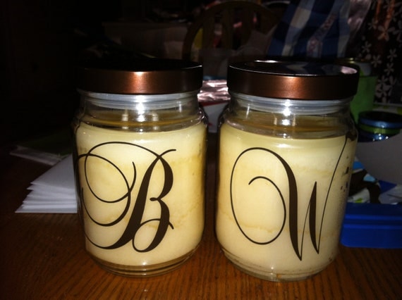 Personalized Large Jar Candle