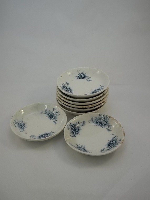 Antique Butter Pats Tea Bag Rest Shabby Chic Decor