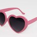 Vintage 60's Light Pink Heart Shaped Sunglasses