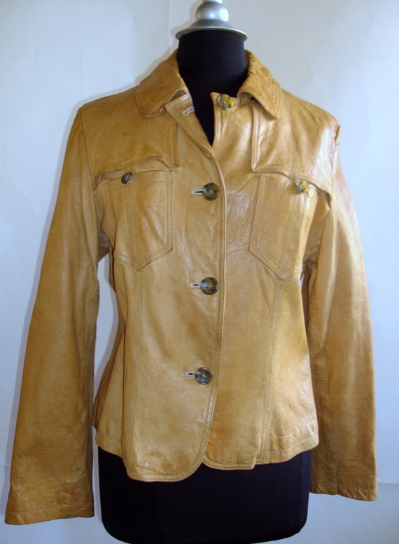 Vintage Banana Republic Leather Jacket by LemillesimeChic on Etsy