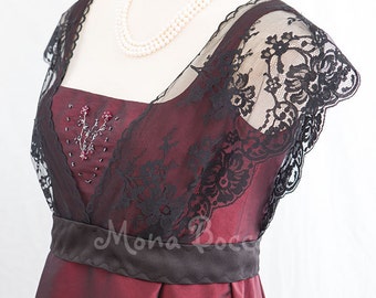 Edwardian dress Downton Abbey Downtown Abbey Edwardian bridesmaid Titanic 1912 handmade in England Made to order