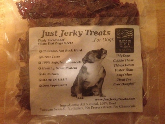 Homemade Beef Jerky Dog Treats 8oz All Natural No Fillers