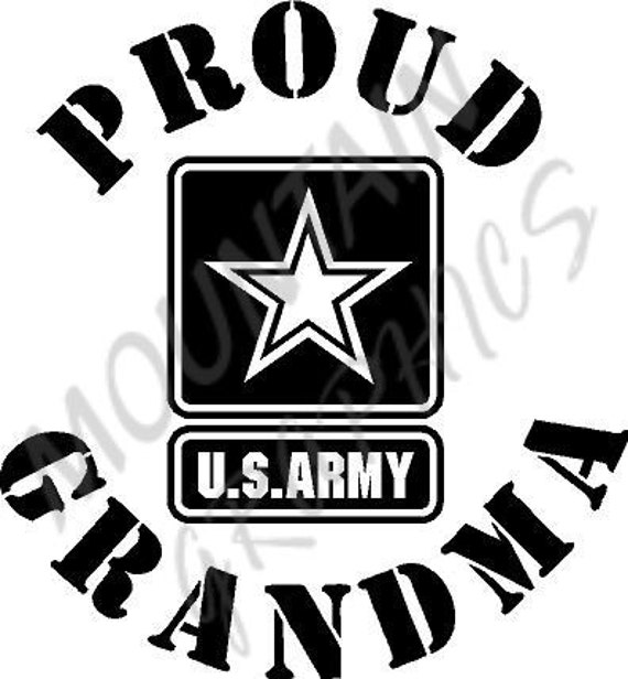 Download Proud Army Grandma High Quality Vinyl Decal