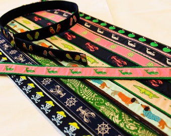 Adjustable Preppy Belts for Girls and Boys, D-Ring with Velcro Option