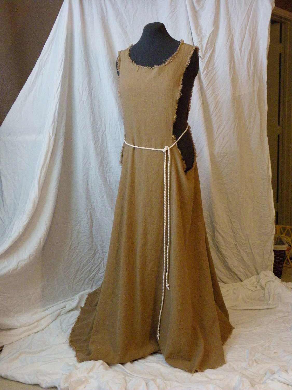 Medieval Peasant Kirtle and Surcote Ensemble Made to Order