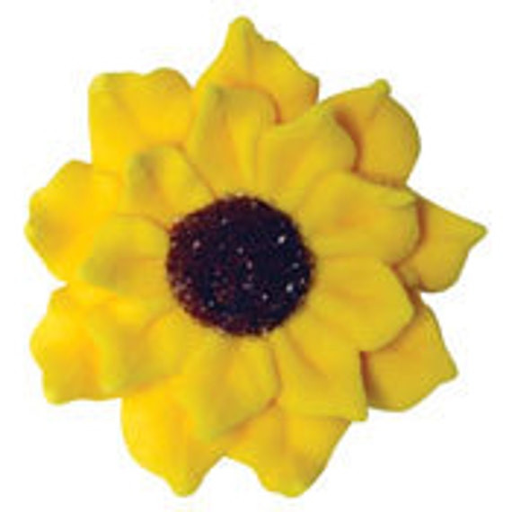 20 Royal Icing Sunflowers Simply Beautiful by ModestlySweet