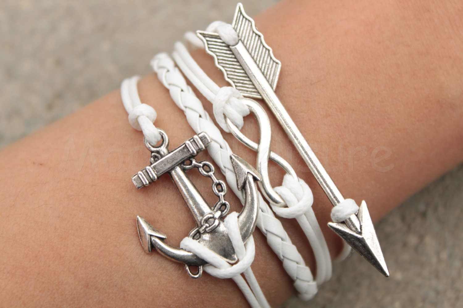 Jewelry Infinity bracelet Anchor bracelet Love bracelet | Etsy