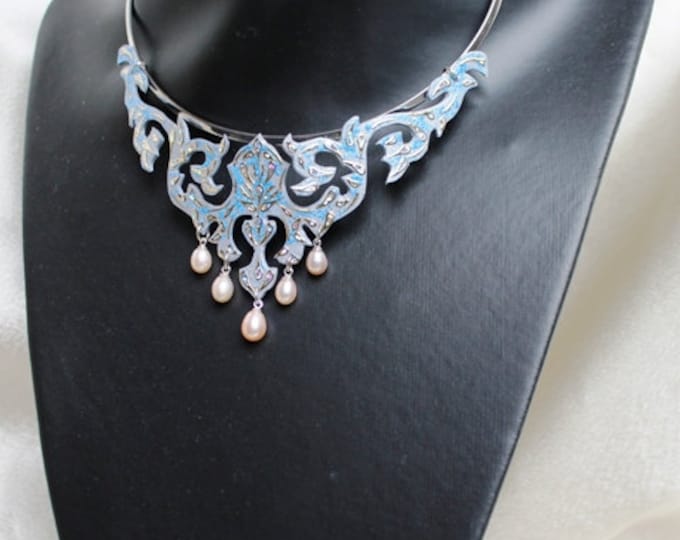Necklace "Baroque Vines - Gabriele" necklace pendant Choker Baroque necklace Choker
