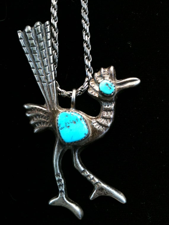 Road Runner Necklace by BeadChild on Etsy
