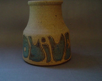Vintage Studio Pottery Olives Jar