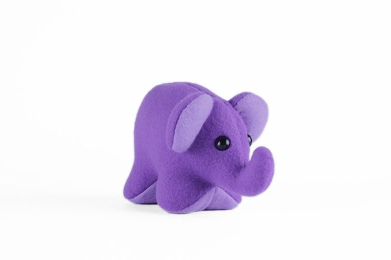 lavender stuffed elephant