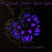Violet Dahlia Heart Glow Locket