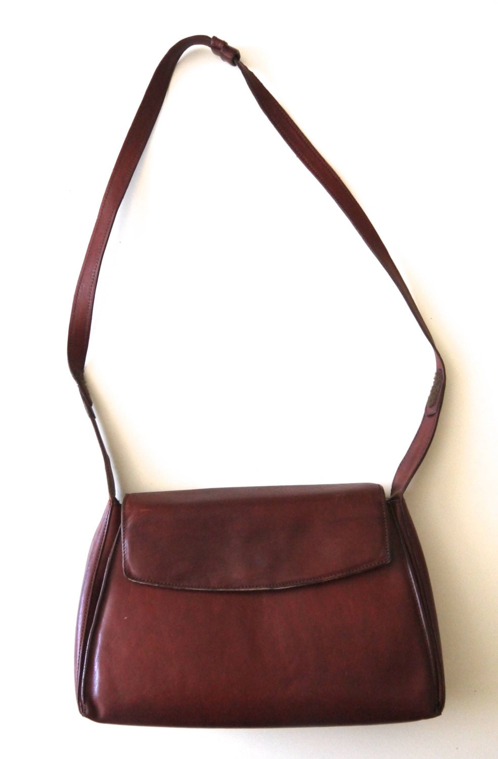 vintage brown leather brahmin purse by slvgd on Etsy