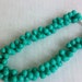 vintage costume jewelry necklace made of turquoise beads