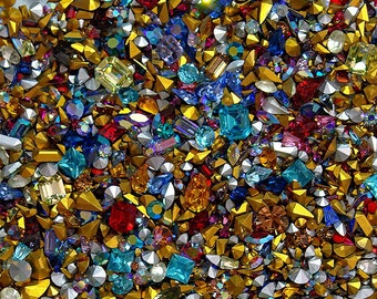 100 Assorted Swarovski Crystal Rhinestones - Fancy shapes, AB, and more