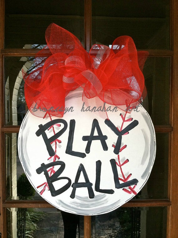 Play Ball Door Hanger - Bronwyn Hanahan Art