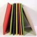 Handmade Blank Journals / Cahiers - Pack of 3 - Made of Elephant Dung Paper - Handstitched - 8.5" x 5.5"