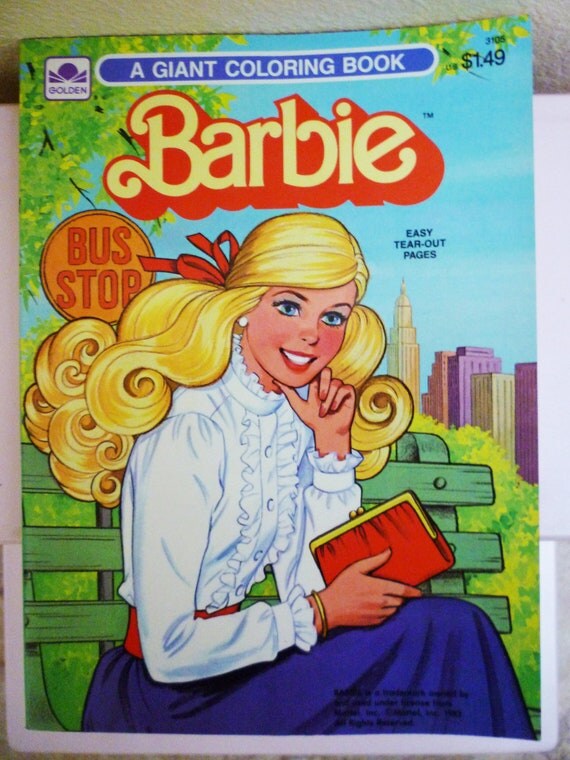 Download Vintage Barbie Coloring Book 1983 UNUSED