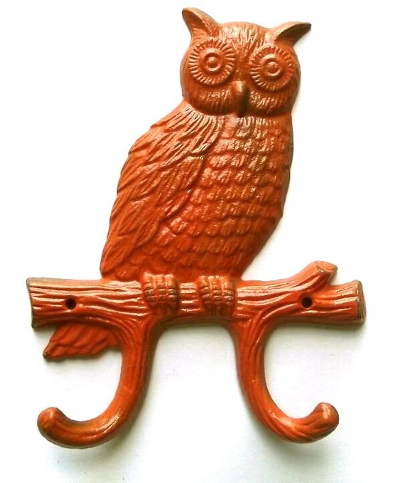 Cast Iron Owl Hook Hanger