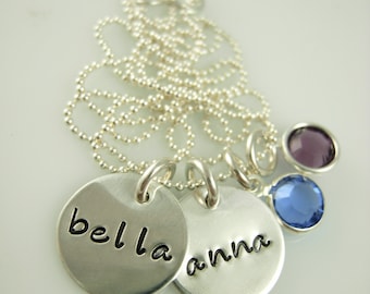 Hand Stamped Mommy Jewelry - Hand Stamped Necklace - Personalized Jewelry