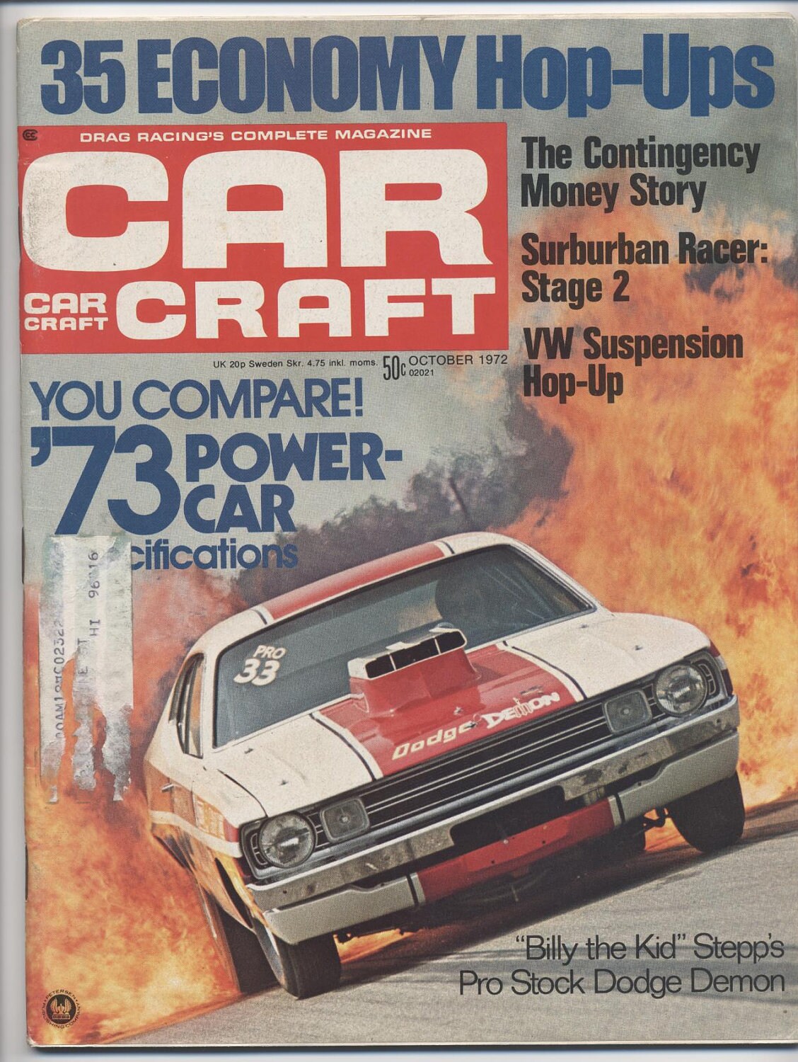 Car Craft Vintage Magazine October 1972 by GrainWorks2 on Etsy
