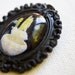 Jellyfish Brooch, Jellyfish Jewelry, Black White and Yellow, Photo Pin, Ocean Jewelry, Nature Inspired Jewelry, Nature Lover Gift, Nautical