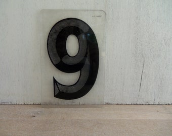 Vintage Plexiglass Number 9