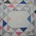 Antique Ocean Wave Patchwork Quilt Top Custom Machine Quilted Full Size Quilt Feedsack Fabrics
