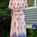 Vintage 70s Romantic OFF the SHOULDER Maxi Dress S