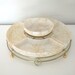 Vintage Atomic Chip & Dip Serving Set Glass Metal Mint Condition
