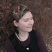 Crazy Patchwork Headband - Red and Brown - Wearable art