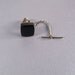 Black Onyx Tie Tack - Handmade Mens Tie Tack - Gifts for Him - Mens Gifts - Gifts Under 30 - Ready to Ship