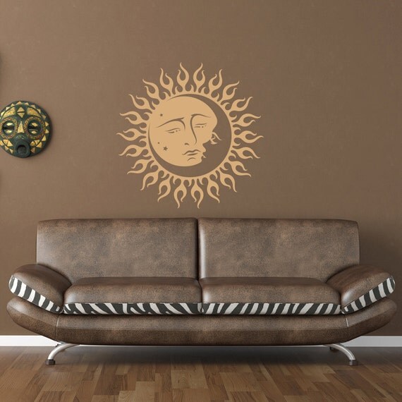 Sun And Moon Wall Art wall decal: sun and moon vinyl wall art decal sticker wall Sun And Moon Wall Art wall decal: sun and moon vinyl wall art decal sticker wall