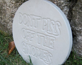 Gnome Garden Sign, Don't Piss Off The Gnomes Sign, Garden Plaque