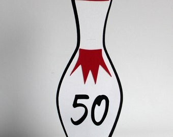 Bowling Cake Topper, Personalized, 50th birthday decoration, 30th birthday decoration, birthday party decoration, bowling party